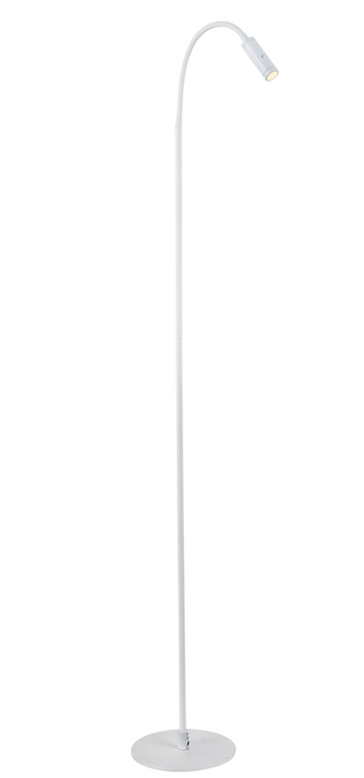 Flexi gulvlampe 3W Dimbar - Hvit-Gulvlamper-NorDesign-372588106-Lightup.no