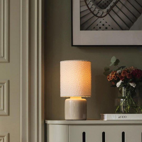 Florian 20 bordlampe-Bordlamper-Globen Lighting-Hvit / Beige-313002-Lightup.no