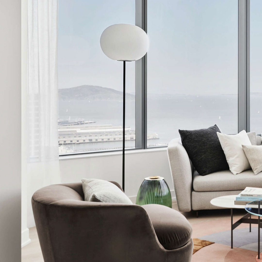 Flos Glo-Ball F2 gulvlampe-Gulvlamper-Flos-Krom-Fls__F3032020-Lightup.no