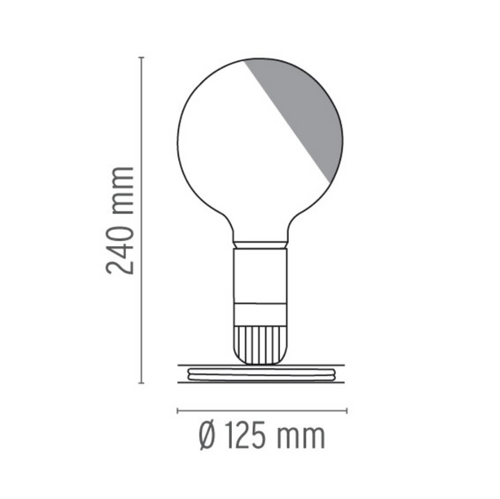 Flos Lampadina bordlampe-Bordlamper-Flos-Svart-Fls__F3300000-Lightup.no