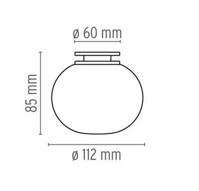 Flos Mini Glo-Ball C/W for speilmontering-Baderomsbelysning vegglamper-Flos-Fls__F4190009-Lightup.no