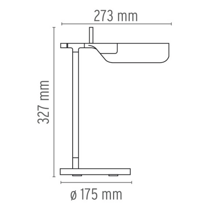 Flos Tab T bordlampe Led-Bordlamper-Flos-Svart-Fls__F6563030-Lightup.no