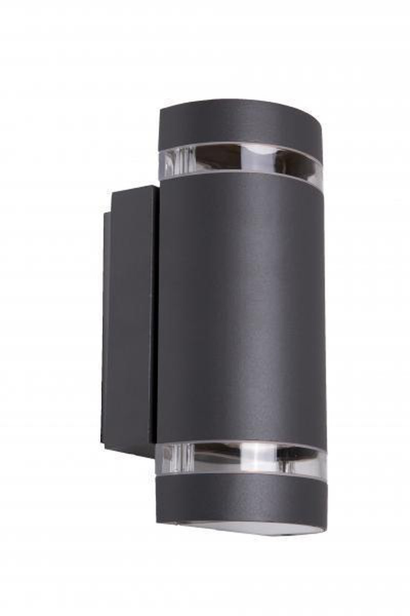 Focus Duo utendørs vegglampe-Utebelysning vegg opp og ned-Nordlux-Svart-874023-Lightup.no