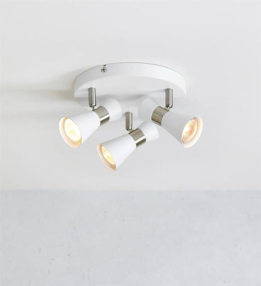 Folie taklampe 3-spot - Hvit/Nikkel farget - Hvit / Nikkel-Taklamper-Marksløjd-Hvit / Nikkel-Mrk-108628-Lightup.no