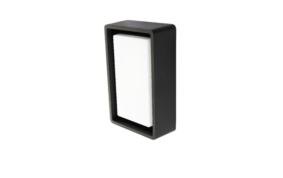 Frame mini vegglampe 6,5W 3000 Kelvin IP66 Dimbar-Utebelysning vegg veggskjold-Sg Armaturen As-Svart-3100424-Lightup.no