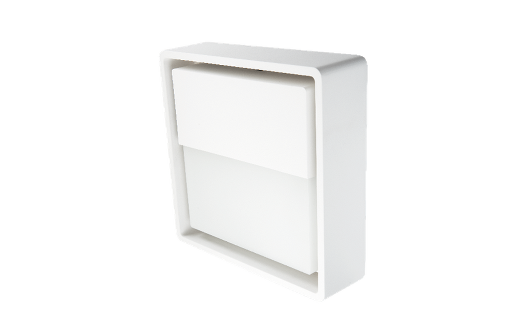 Frame square vegglampe 7W 3000 Kelvin IP66 Dimbar-Utebelysning vegg veggskjold-Sg Armaturen As-Hvit-3101194-Lightup.no