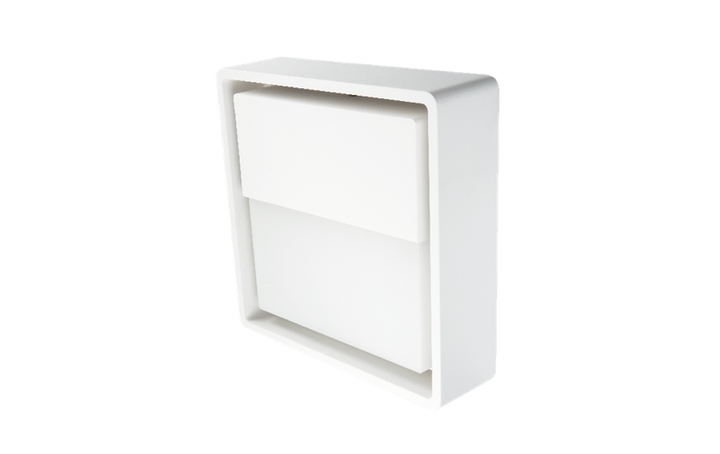 Frame square vegglampe 7W 3000 Kelvin IP66 Dimbar-Utebelysning vegg veggskjold-Sg Armaturen As-Hvit-3101194-Lightup.no