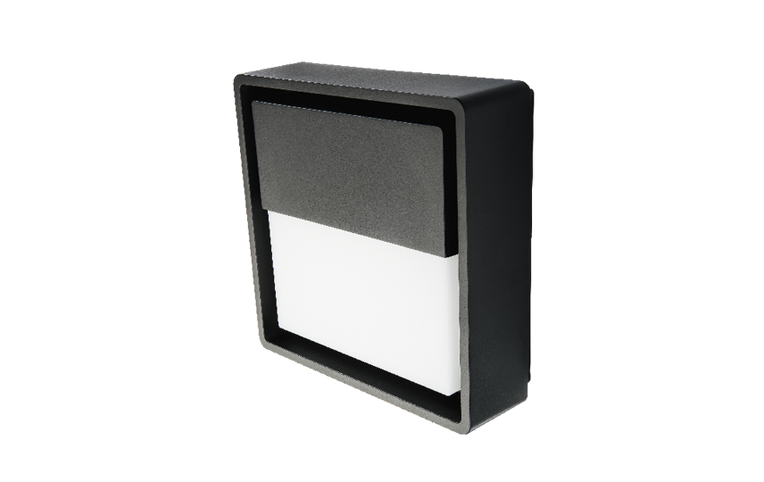Frame square vegglampe 7W 3000 Kelvin IP66 Dimbar-Utebelysning vegg veggskjold-Sg Armaturen As-Svart-3101195-Lightup.no