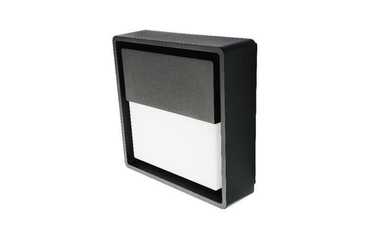 Frame square vegglampe 7W 3000 Kelvin IP66 Dimbar-Utebelysning vegg veggskjold-Sg Armaturen As-Svart-3101195-Lightup.no