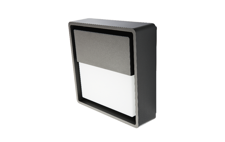 Frame square vegglampe 7W 3000 Kelvin IP66 Dimbar-Utebelysning vegg veggskjold-Sg Armaturen As-Svart-3101195-Lightup.no