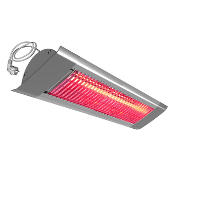 Frico Halogeninfra 2000W med bred varmespredning for utsatte utendørsmiljøer IP44 - Grå-Terrassevarmer-Frico-5491101-Lightup.no