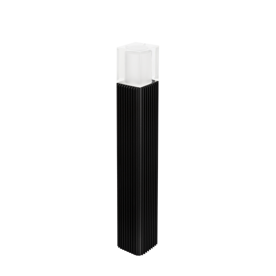 Frigga pullert 2147 85 cm-Utebelysning pullert-Norlys-Svart-2147BL-Lightup.no
