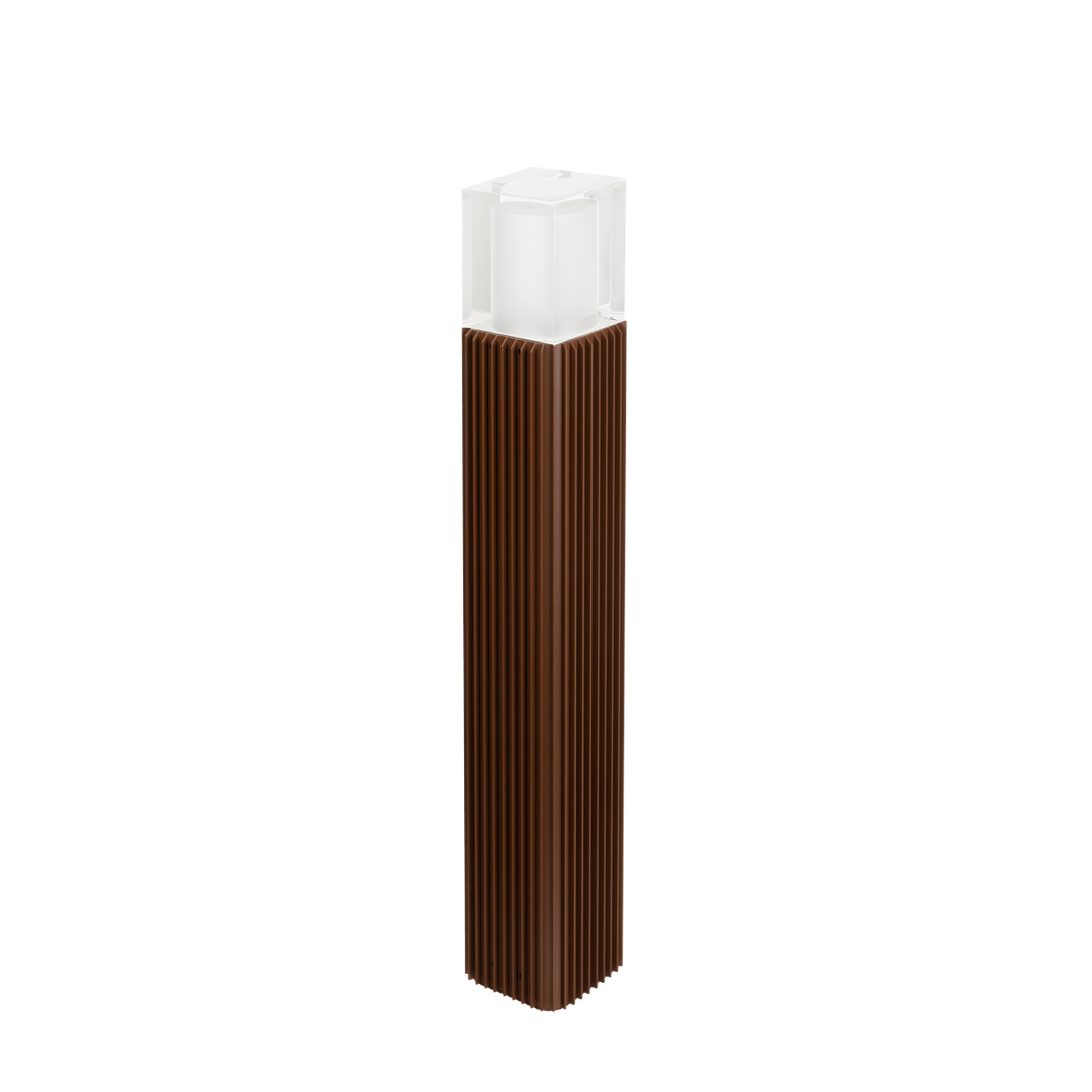Frigga pullert 2147 85 cm-Utebelysning pullert-Norlys-Kobberbrun-2147CB-Lightup.no