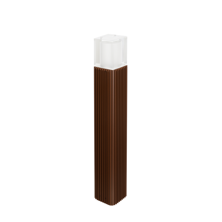 Frigga pullert 2147 85 cm-Utebelysning pullert-Norlys-Kobberbrun-2147CB-Lightup.no