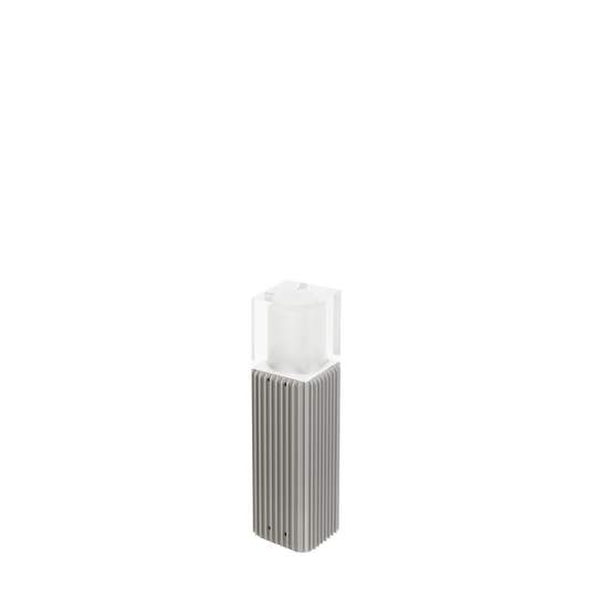 Frigga pullert 2148 50 cm-Utebelysning pullert-Norlys-Aluminium-2148AL-Lightup.no