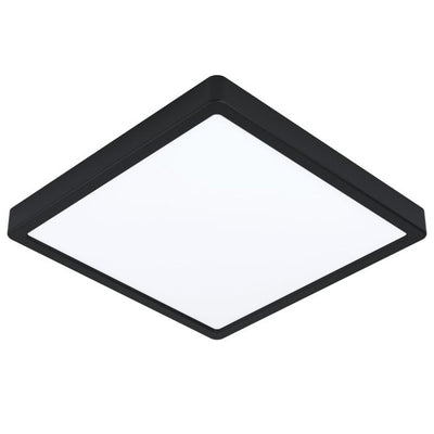 Fueva smart connect.z firkantet taklampe 19,5W 2700-6500K IP44-Taklamper-Eglo-Svart-98854-Lightup.no