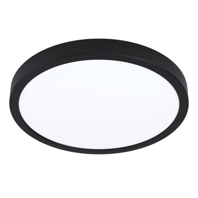 Fueva smart connect.z rund taklampe 19,5W 2700-6500K IP44-Taklamper-Eglo-Svart-98847-Lightup.no
