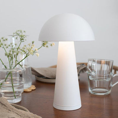 Fungi oppladbar bordlampe - Hvit-Utebelysning Hagebelysning-Marksløjd-Mrk-108656-Lightup.no