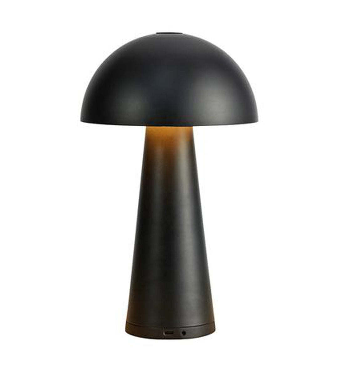 Fungi oppladbar bordlampe - Svart-Utebelysning Hagebelysning-Marksløjd-Mrk-108655-Lightup.no