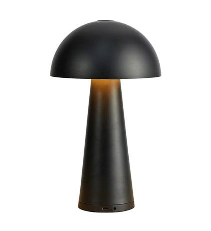 Fungi oppladbar bordlampe - Svart-Utebelysning Hagebelysning-Marksløjd-Mrk-108655-Lightup.no