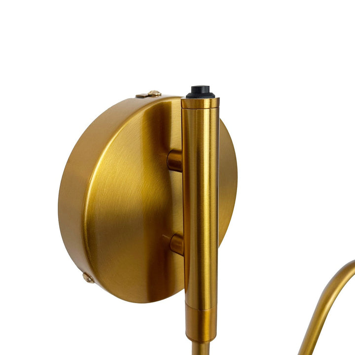 Futura vegglampe-Vegglamper-Dyberg Larsen-Svart / Messingfarget-DL-9415-Lightup.no