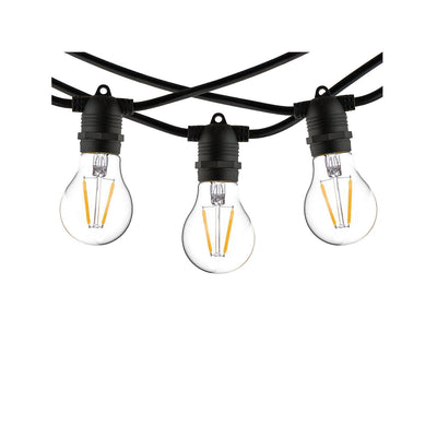 Garden Garland utendørs lysslynge 9 meter 15 lys IP65 Startsett - Svart-Utebelysning Lysslynge-Nowodvorski-N-7872+7871-Lightup.no