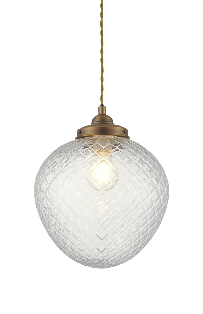 Gatsby taklampe Ø25-Takpendler-Aneta Lighting-Antikk/Klart-25164-30-40-Lightup.no
