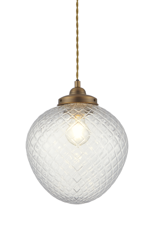 Gatsby taklampe Ø25-Takpendler-Aneta Lighting-Antikk/Klart-25164-30-40-Lightup.no