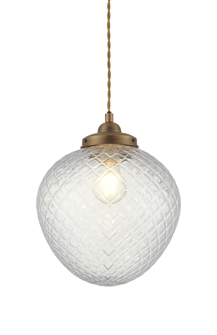 Gatsby taklampe Ø25-Takpendler-Aneta Lighting-Antikk/Klart-25164-30-40-Lightup.no