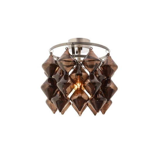 Gemma takplafond-Taklamper-By Rydens-Børstet stål / brun-Brs-4202710-5500-Lightup.no