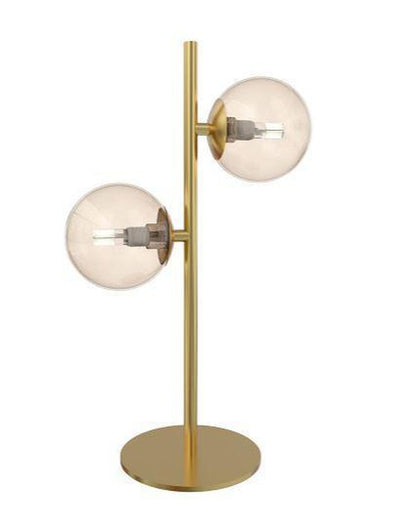 Glasgow bordlampe - Messing/Amberfarget glass-Bordlamper-Design by Grönlund-2289-52-Lightup.no