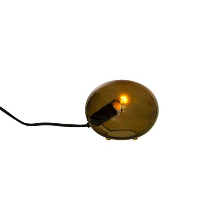 Globus bordlampe 13 cm - Hvit-Bordlamper-Aneta Lighting-Brun-18470-16-Lightup.no