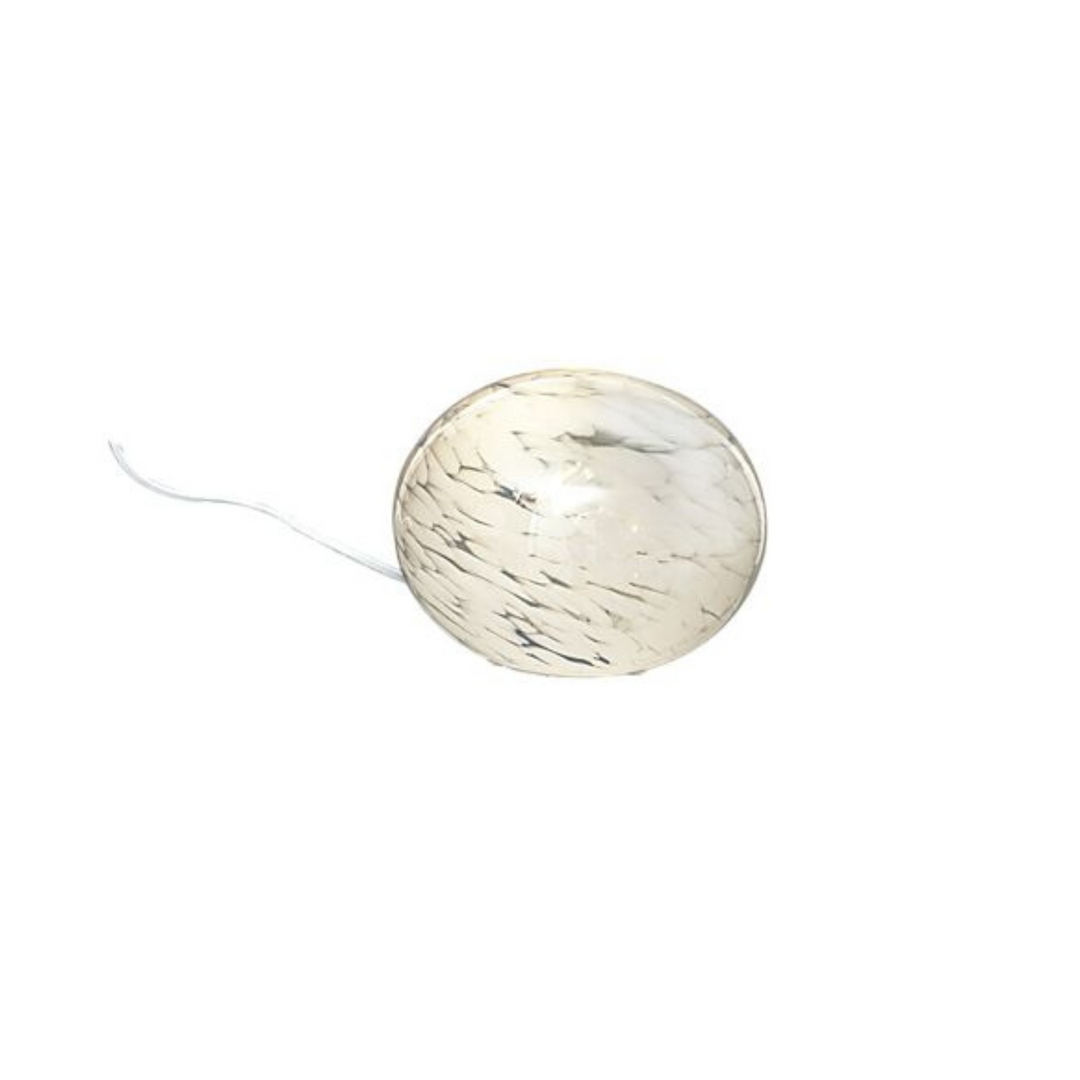 Globus bordlampe 13 cm - Hvit-Bordlamper-Aneta Lighting-Hvit prikkete-Lightup.no