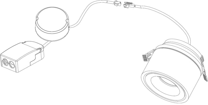 Glow K1 100 recessed downlight 13W 2700/3000 kelvin-Downlight 230V-NorDesign-Svart-370100805-Lightup.no