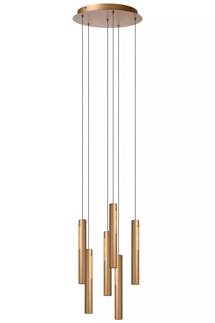 Griffith takpendel 6 x 7,6W - Dimbar-Takpendler-Lucide-Bronse-LC24403/42/04-Lightup.no