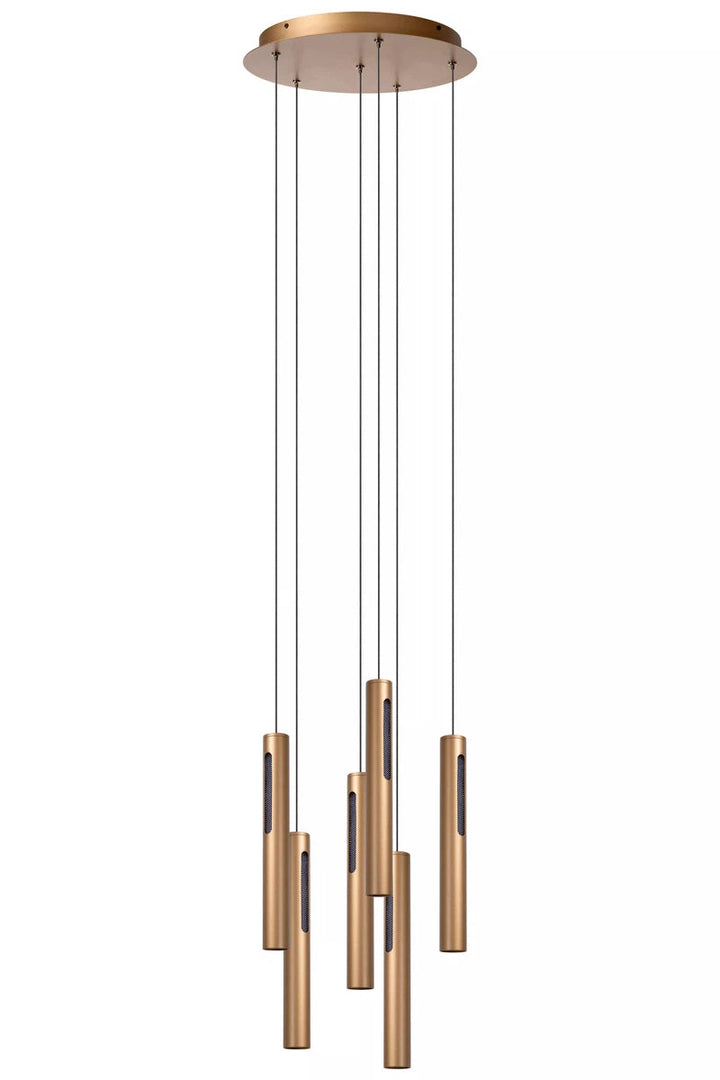 Griffith takpendel 6 x 7,6W - Dimbar-Takpendler-Lucide-Bronse-LC24403/42/04-Lightup.no