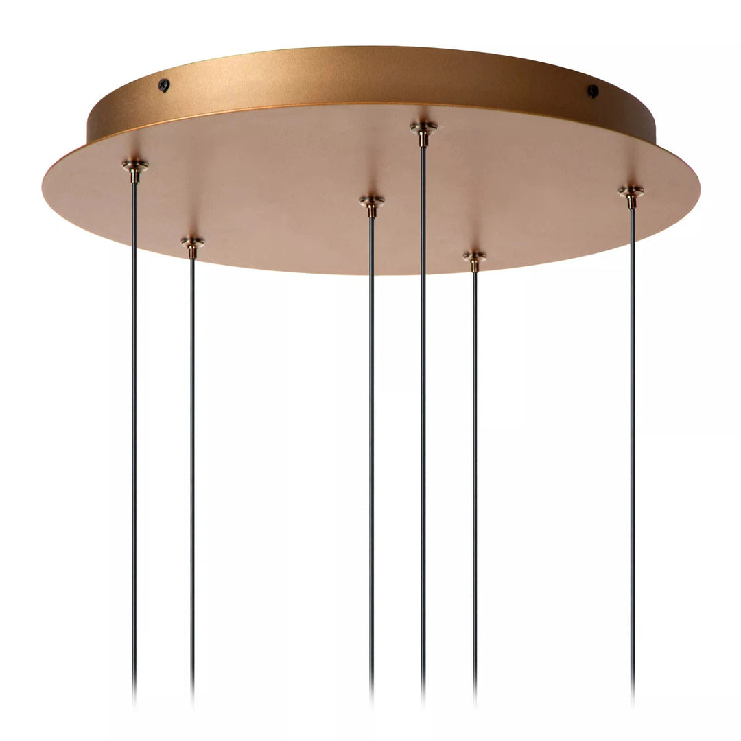 Griffith takpendel 6 x 7,6W - Dimbar-Takpendler-Lucide-Bronse-LC24403/42/04-Lightup.no