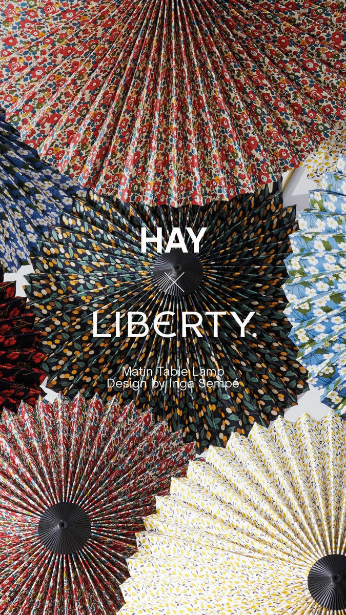 HAY X Liberty Matin bordlampe Small - Messing - Cherry Drop-Bordlamper-HAY-Messing / Cherry Drop-HAY__AC070-A577-AN44-Lightup.no