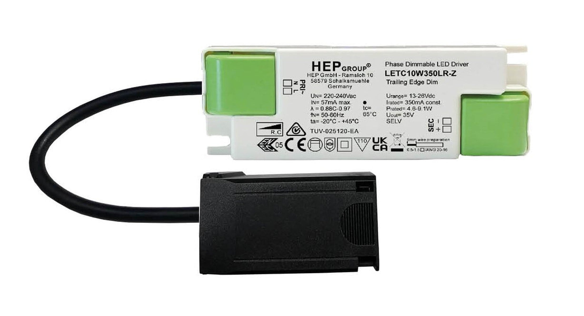 HEP LED driver 10W/350mA - Dimbar – Lightup.no