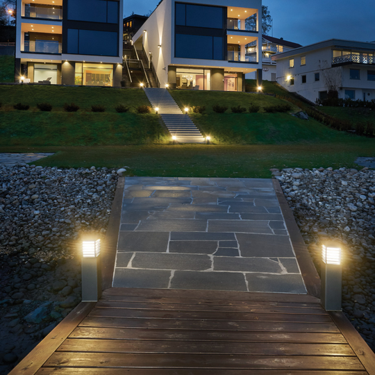 Halmstad pullert LED 1488 - Galvanisert stål-Utebelysning pullert-Norlys-3185428-Lightup.no