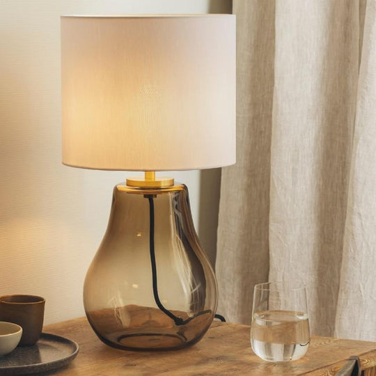 Hitra bordlampe med hvit skjerm-Bordlamper-Hadeland Glassverk-Grønn-Svart-Hak__240-200-1004-11-Lightup.no