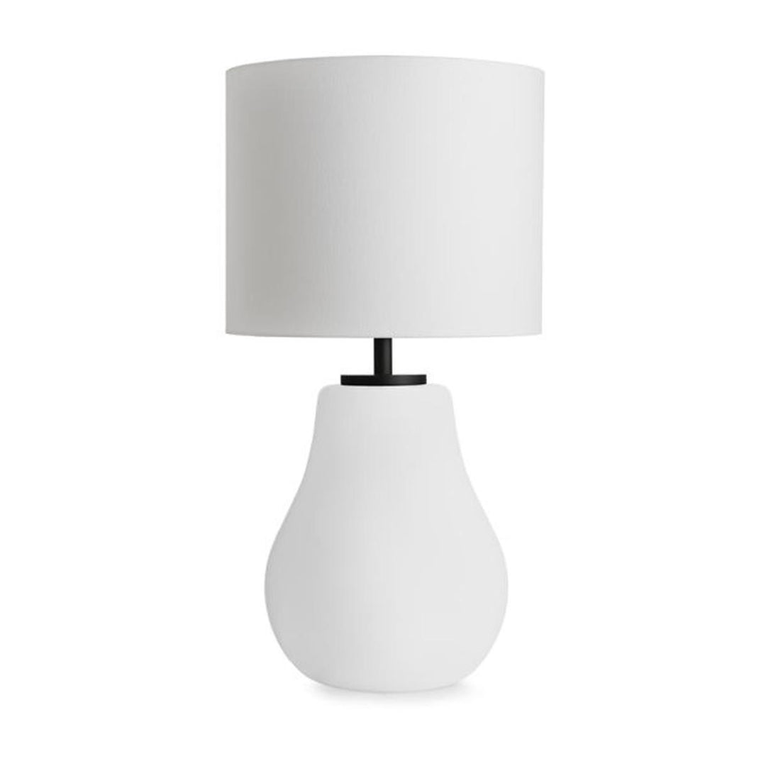 Hitra bordlampe med hvit skjerm-Bordlamper-Hadeland Glassverk-Hvit-Svart-Hak__240-200-1015-11-Lightup.no