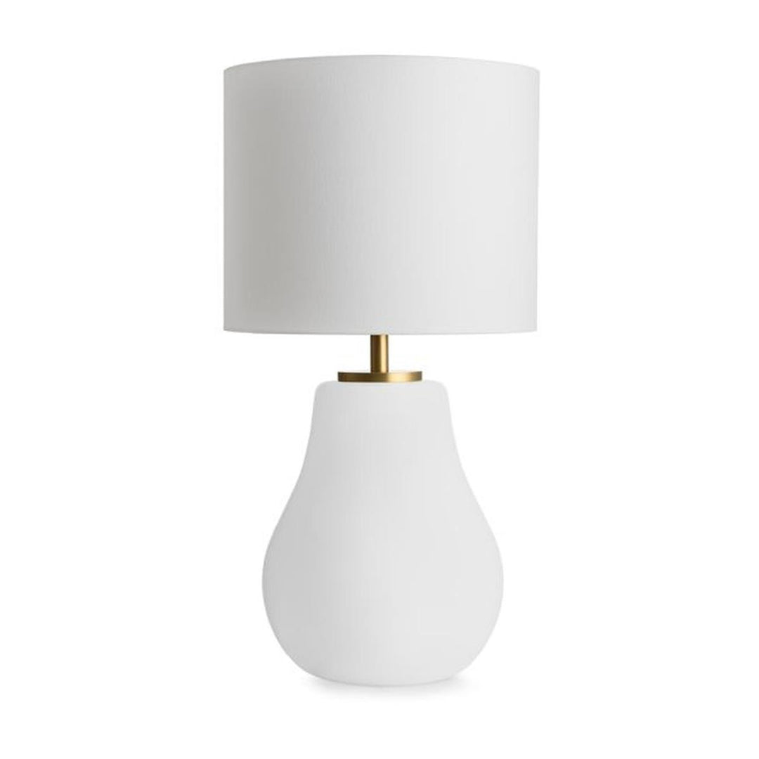Hitra bordlampe med hvit skjerm-Bordlamper-Hadeland Glassverk-Hvit-Messing-Hak__240-200-1015-13-Lightup.no