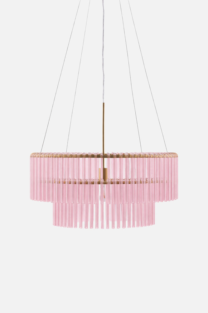 Hook takpendel 60 cm-Takpendler-Globen Lighting-Brun / Børstet messing-656506-Lightup.no