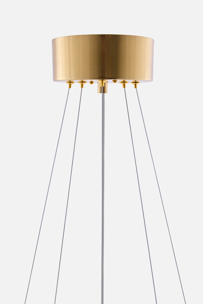 Hook takpendel 60 cm-Takpendler-Globen Lighting-Brun / Børstet messing-656506-Lightup.no