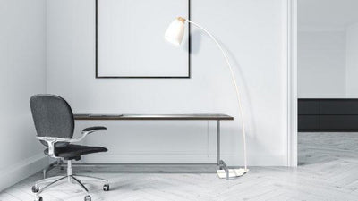 Houston gulvlampe - Hvit-Gulvlamper-Design by Grönlund--Lightup.no