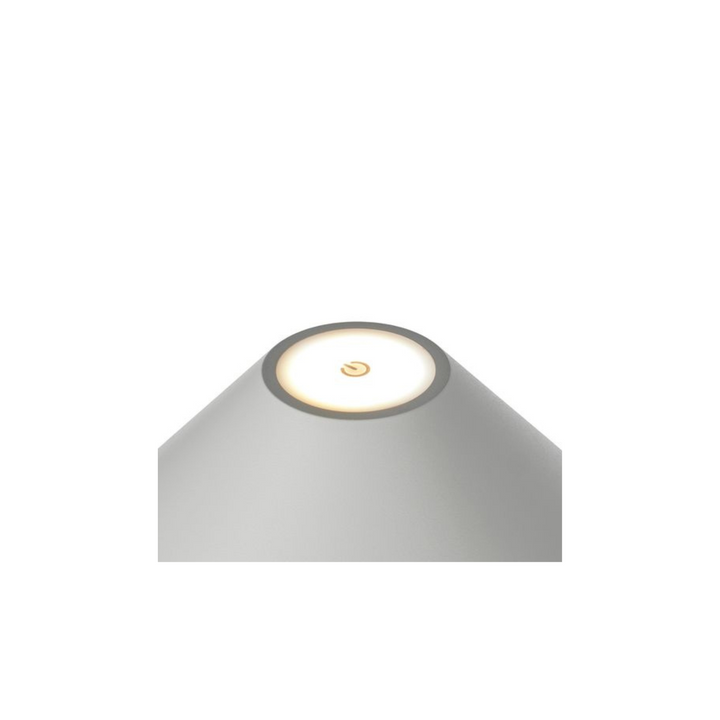 Hygge bordlampe 25 oppladbar - Grå-Bordlamper-Halo Designs-5705639801008-Lightup.no