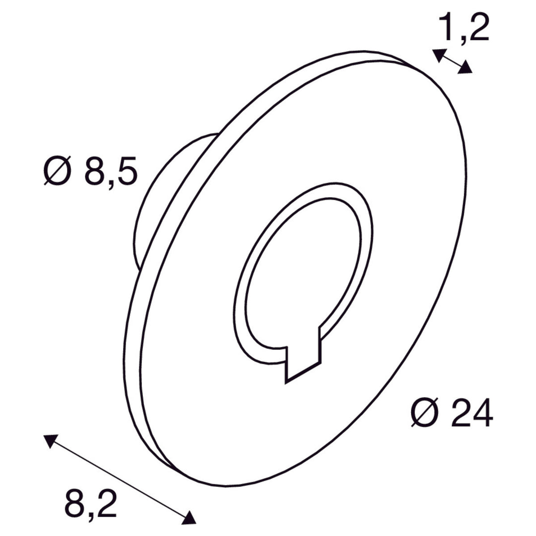 I-ring vegglampe utendørs 9,2W 3000 Kelvin IP65-Utebelysning vegg opp og ned-Slv-Antrasitt-slv-1007236-Lightup.no