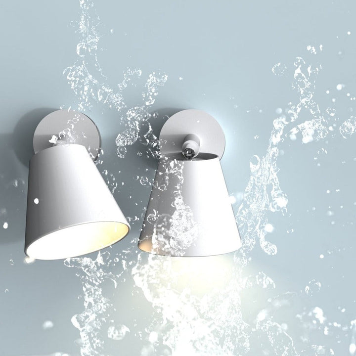 IP S6 vegglampe for baderom IP44 GU10 - Hvit-Baderomsbelysning vegglamper-Nordlux-Hvit-78531001-Lightup.no
