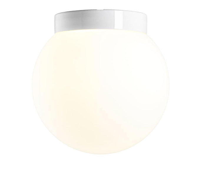 Ifø Classic Glob 300 taklampe IP54-Taklamper-Ifø Electric-Svart / Opal glass-4095-500-16-Lightup.no